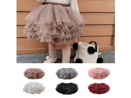 Xmas Little Girls Tutu Skirts Black Fluffy Tulle Princess Ball Gown Pettiskirt Ballet Dance Kids Party.jpg (1)