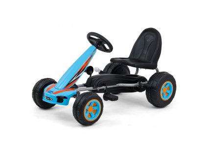 Dětská šlapací motokára Go-kart Milly Mally Viper modrá (Barva Modrá)