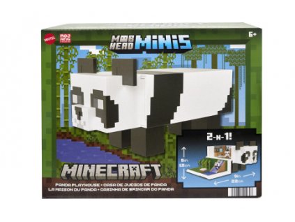 Minecraft Mini mob head panda herní dům HLL25