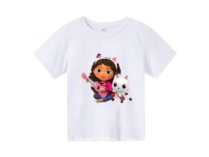 Kawaii Gabby Dollhouse T shirt for Children Girl Cartoon Tees Anime Summer Top Themed Birthday Clothes.jpg 640x640.jpg (6)