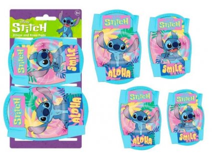 SADA 4 KS CHRÁNIČE KOLEN A LOKTŮ LILO A STITCH (Velikost uni)
