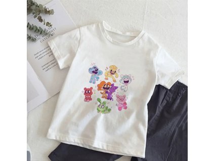 Smiling Critters Children T Shirts Game Tee Shirt Kid Cartoons Kawaii Casual Clothes Anime Boy Girl.png