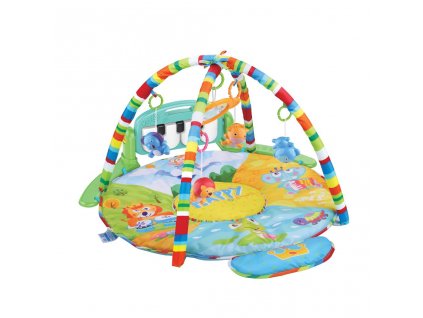 Hrací deka s piánkem Baby Mix Safari (Barva Multicolor)