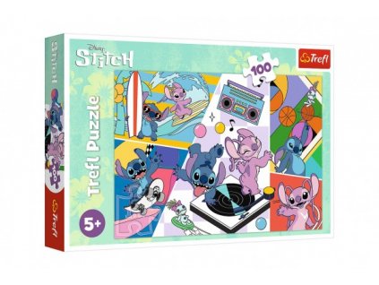Puzzle Vzpomínky Lilo&Stitch 100 dílků 41x27,5 cm v krabici