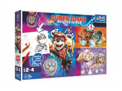 Puzzle GIANT oboustranné Skvělý tým Tlapkové patroly/Paw patrol 15 dílků v krabici 24m+