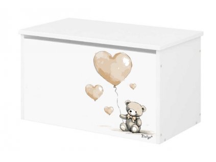 Box na hračky Nellys - Teddy love - béžový