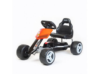 Dětská šlapací motokára Go-kart Baby Mix Speedy červená (Barva Červená)