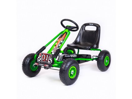 Dětská šlapací motokára Go-kart Baby Mix Razor zelená (Barva Zelená)