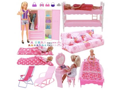 Nábytek a bytové doplňky pro panenku Barbie