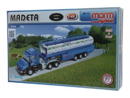 Stavebnice Monti System MS 72 MADETA Scania 1:48 v krabici 32x20,5x7,5cm