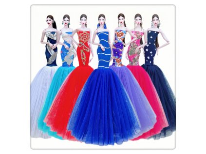 hot Wedding Dress for Barbie Doll Princess Evening Party Clothes Wears Long Dress Outfit Set for.jpg