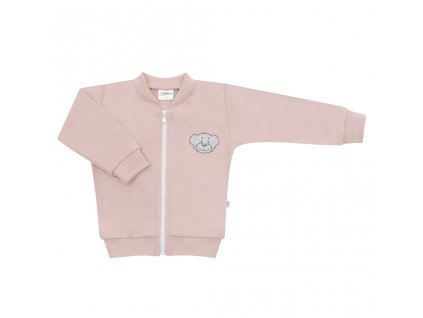 Kojenecká bavlněná mikina New Baby BrumBrum old pink