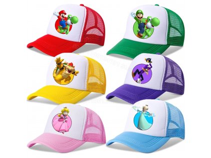 Super Mario Bros Baseball Cap for Kid Sun Caps for Men Women Game Figure Peaked Hat.jpg