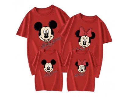 Rodinné tričko Mickey + Minnie mouse