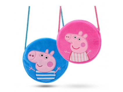 Peppa Pig Children s Plush Crossbody Bag George Kindergarten Backpack Cartoon Round Shoulder Bag Coin Purse.jpg