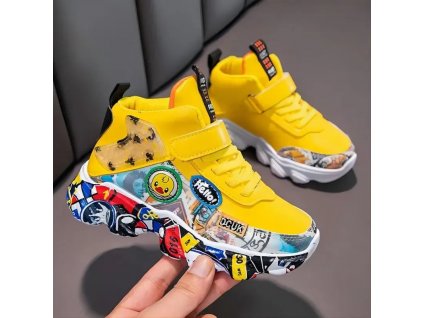 Size 26 36 Children Sports Sneakers for Girls Kid Cartoon Graffiti Pattern Casual Shoes Boys Basketball.jpg