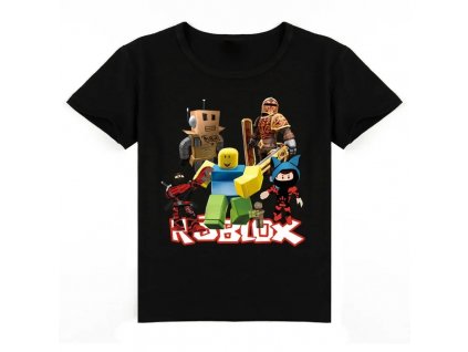 Children s Wear ROBLOX Cartoon Print Splicing T shirt O neck Sport T shirt Boys Girls.jpg