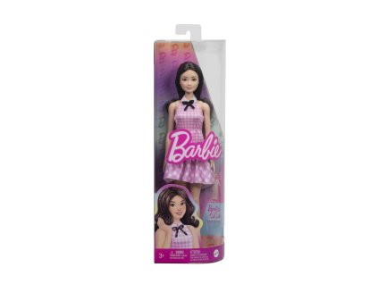 Barbie Modelka - kostičkované šaty HRH21