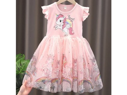 Girls Clothes 2024 New Summer Princess Dresses Flying Sleeve Kids Dress Unicorn Party Baby Dresses for.jpg