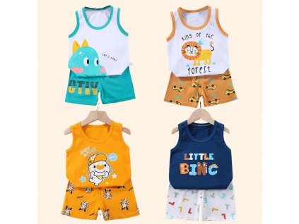 2PCS Children Sets Kids Clothes Vest Suit Summer Children Clothing baby Cotton T Shirts Shorts Tank.jpg (1)