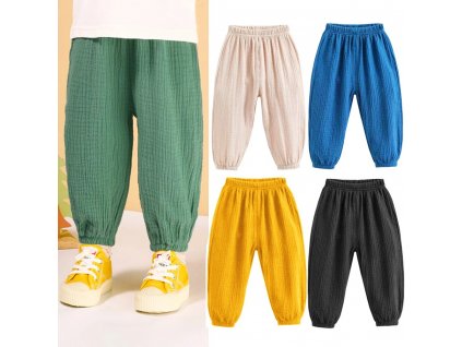 Summer Korea Children Pants Casual Girls Boys Cotton Linen Solid Color Loose Pleated Pant Trousers Girls.jpg