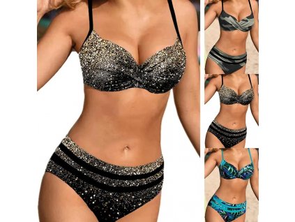 Dámské plavky s vyšším pasem Plus Size (XS-6XL)