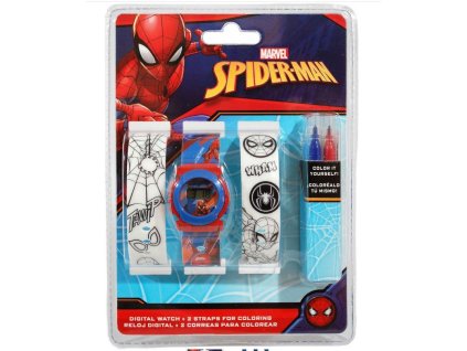 SOUPRAVA HODINKY A PÁSKY K VYBARVENÍ SPIDERMAN (Velikost uni)