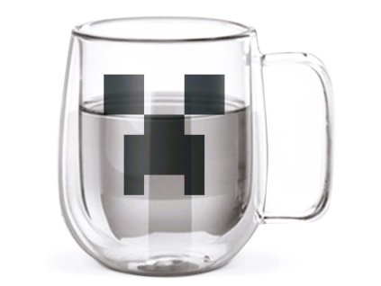 SKLENĚNÝ HRNEČEK MINECRAFT (Velikost uni)