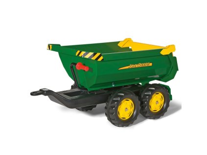Sklápěcí traktorový návěs Rolly Toys John Deere Halfpipe zelený (Barva Zelená)