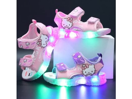 Dívčí svítící sandále Hello Kitty