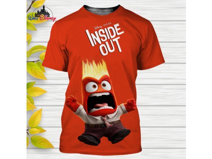 Dětské a dámské tričko V hlavě 2 (Inside Out 2) s 3D potiskem