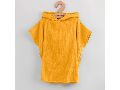 Dětské mušelínové pončo New Baby Feeling toffe 80 cm (Barva Dle obrázku, Velikost M)