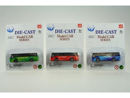 Autobus kovový karta 9 cm (1 ks)