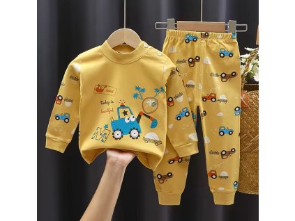 Bavlněné pyžamo pro kluky - podzimní/zimní (vel. 6 měs. - 6 let)