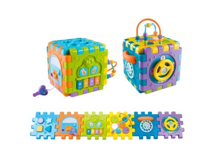 Hrající interaktivní skládací kostka Baby Mix (Barva Multicolor)
