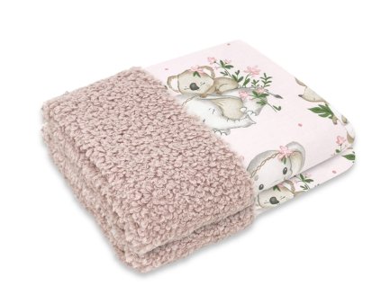 oboustranna deka bavlna beranek 100 x 70 cm skippy ruzova