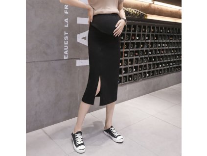Side opening Maternity Skirts For Pregnant Women Clothes Abdominal High Waist Skirt Pregnancy Casual Slim Package 0