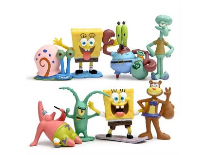 Figurky Spongebob - v sadě po 8 ks