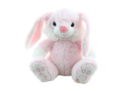 Plyš králík růžový 23 cm