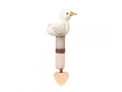 148277 280741 plysova hracka s piskatkem a kousatkem goose zoe kremova