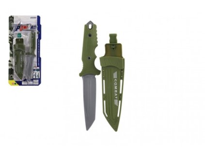 Nůž vojenský s pouzdrem plast 25 cm