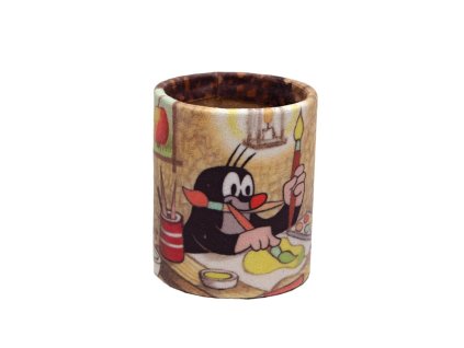 Originální dětský stojánek na tužky Krteček maluje (Barva Multicolor)