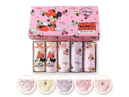 Dívčí bavlněné kalhotky "Minnie Mouse" - 5 ks