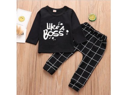 2dílný kojenecký set triko + kalhoty, Like a Boss