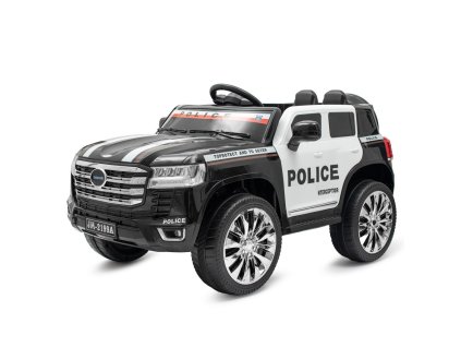Dětské elektrické autíčko Baby Mix Police 4x4 černé (Barva Černá)