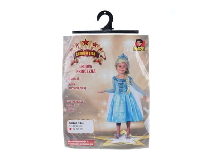 Šaty na karneval - Ledová královna, 92 -104 cm