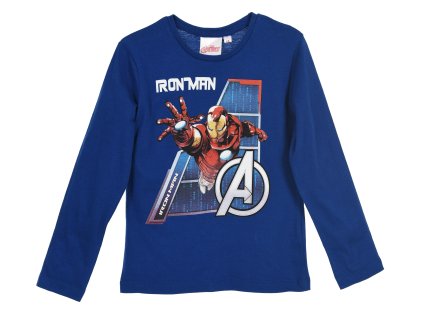 TRIKO s dlouhým rukávem AVENGERS, modré, vel. 10
