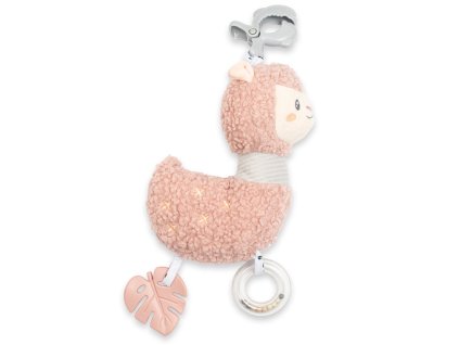 Edukační hrající plyšová hračka s klipem New Baby Lama (Barva Multicolor)