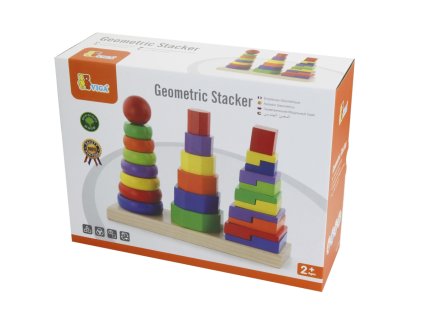 Dřevěná pyramida 3v1
