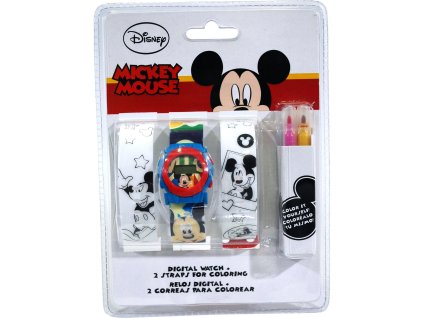 SOUPRAVA HODINKY A ŘEMÍNKY K VYBARVENÍ MICKEY